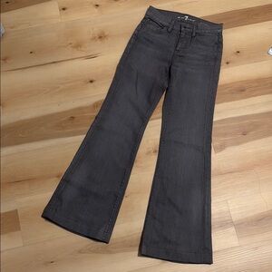 7 for All Mankind Women's Gray Flared Jeans
